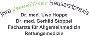 Logo - Hausarztpraxis Dr. Uwe Hoppe & Dr. med. Gerhild Stoppel Fachärzte für Allgemeinmedizin / Rettungsmedizin